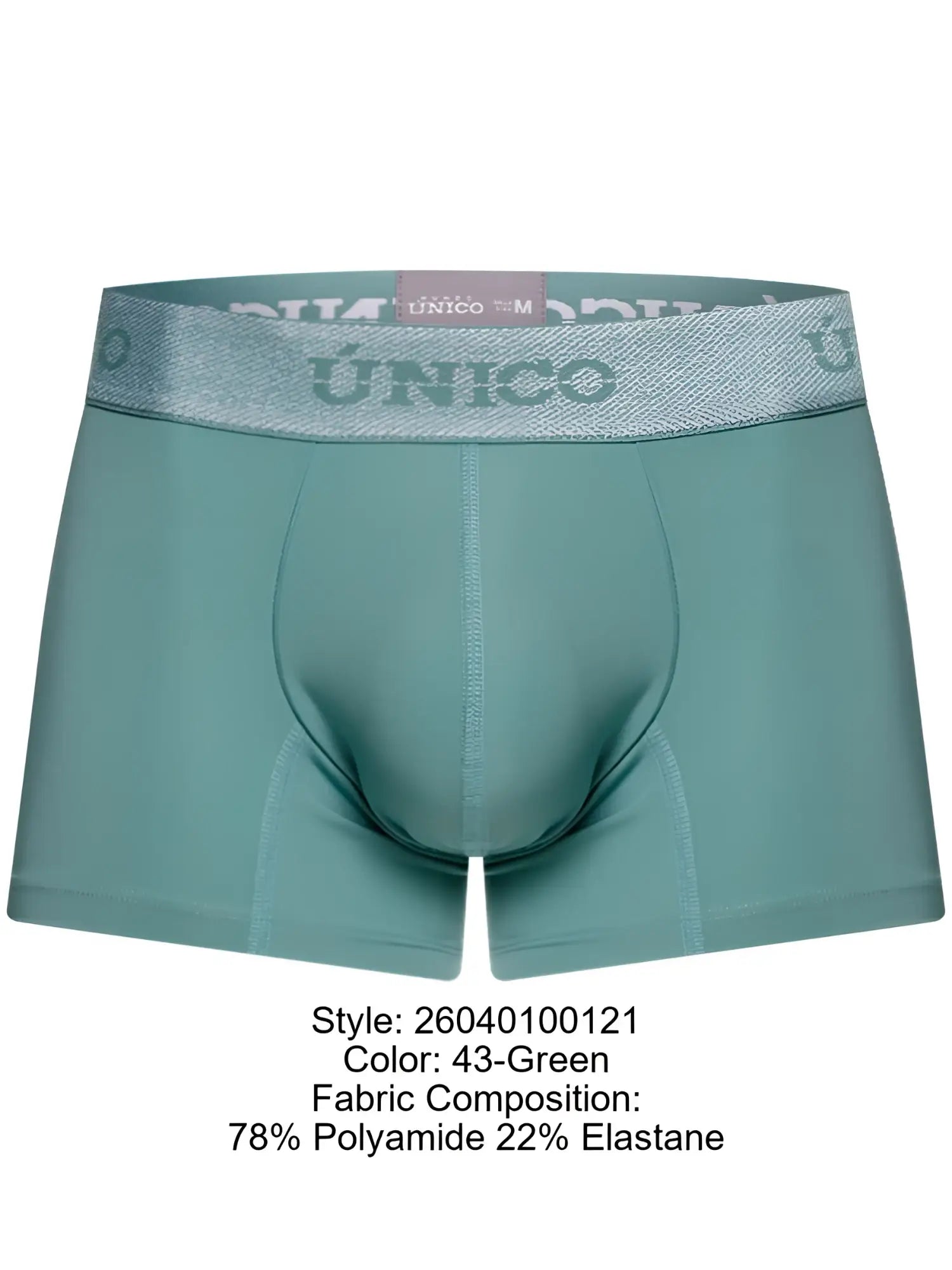 Front view of Unico 26040100121 Ceramic trunks in 43-Green.