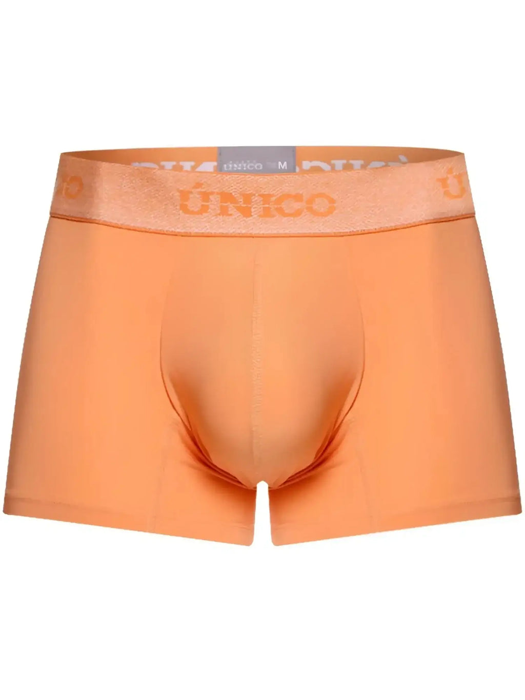 Front view of Unico Classic Trunks in apricot color.