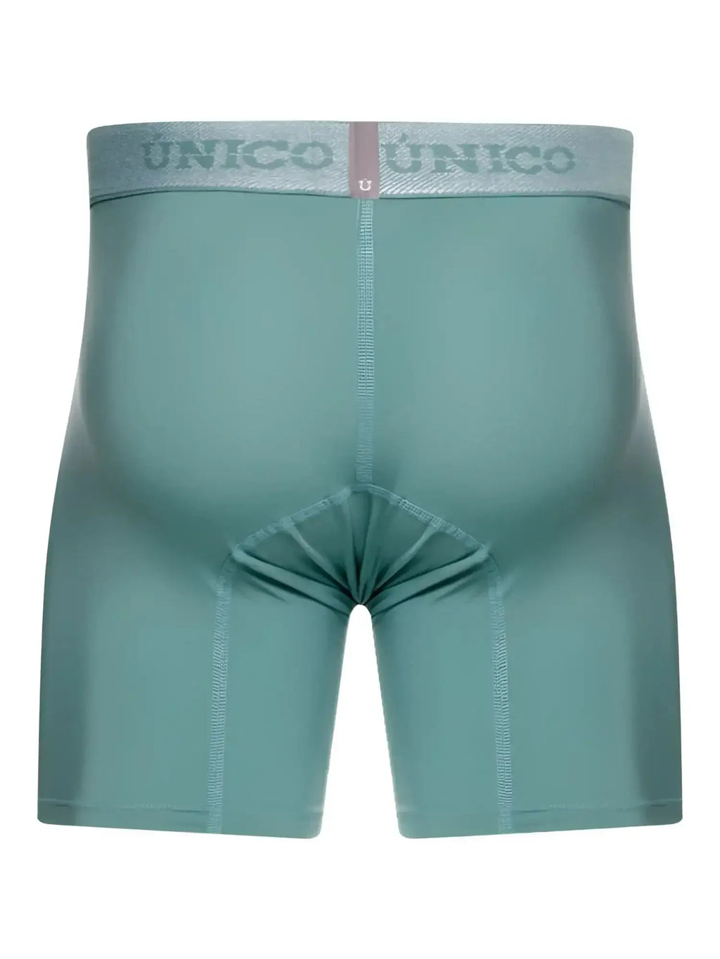Back view of Unico Ceramic boxer briefs in green.