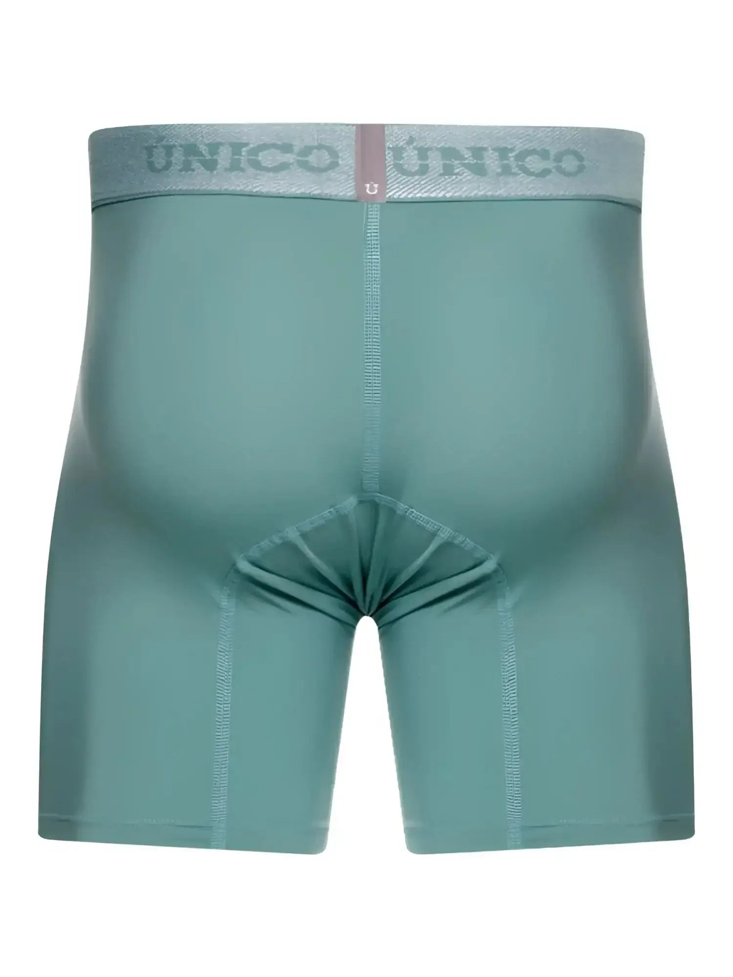 Back view of Unico Ceramic boxer briefs in green.