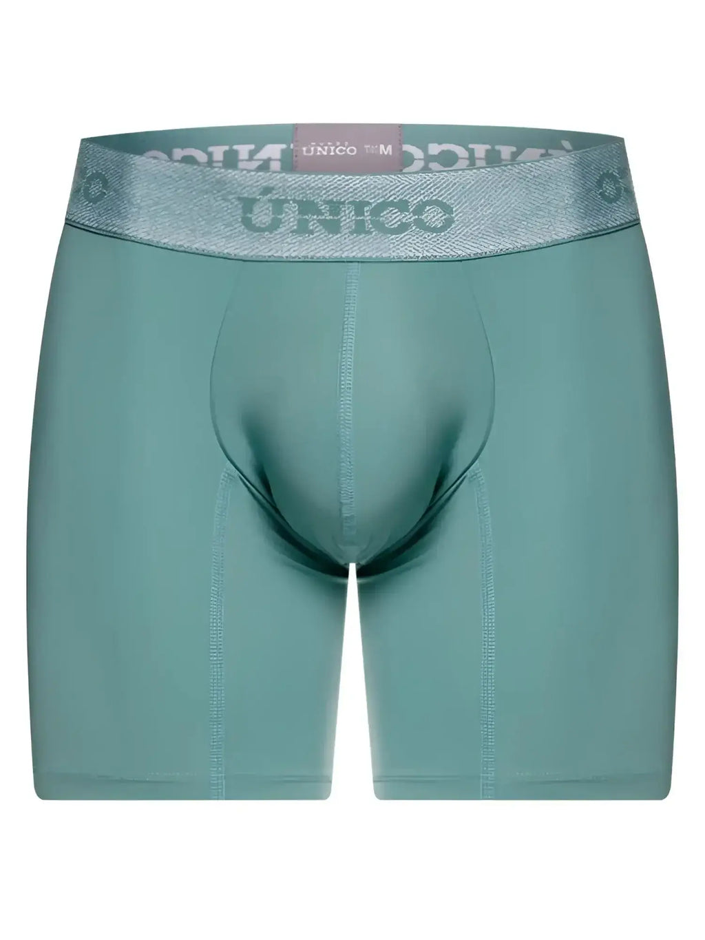 Front view of Unico 26040100221 Ceramic Boxer Briefs in green.