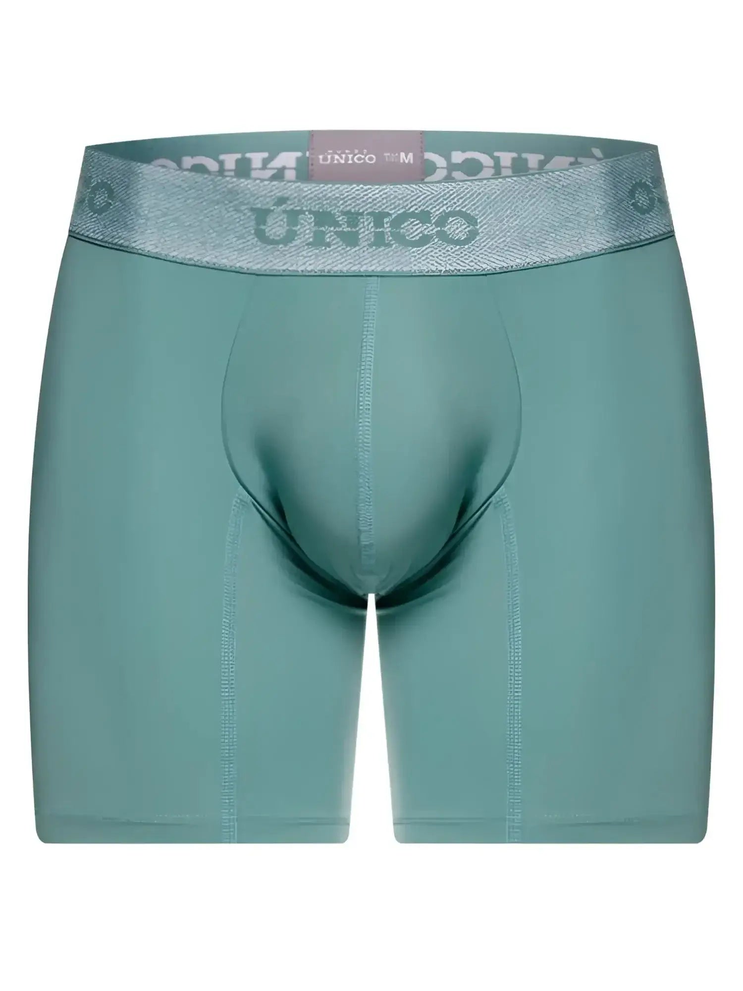 Front view of Unico 26040100221 Ceramic Boxer Briefs in green.