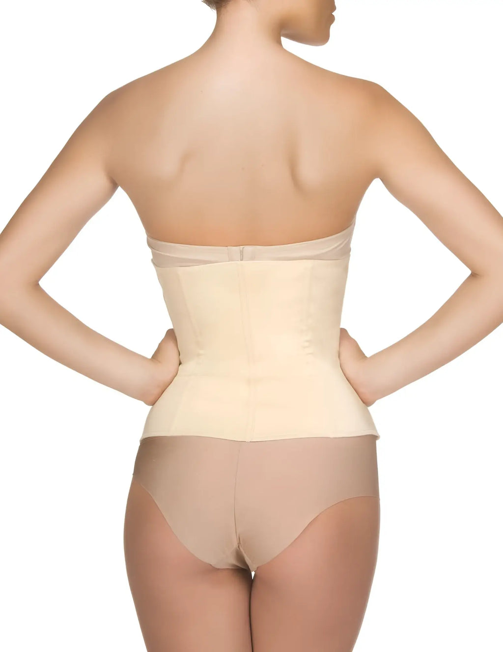 Beige vedette 403 gigi waist cincher with smooth seamless design and elastic band for comfortable support
