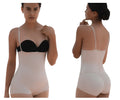 Vedette 5099 nude beige body shaping bodysuit with thin straps and black bra insert for butt lifting
