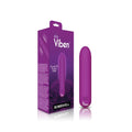 Purple viben bombshell 5 speed 9.5cm usb rechargeable bullet vibrator with 20 functions and berry color finish