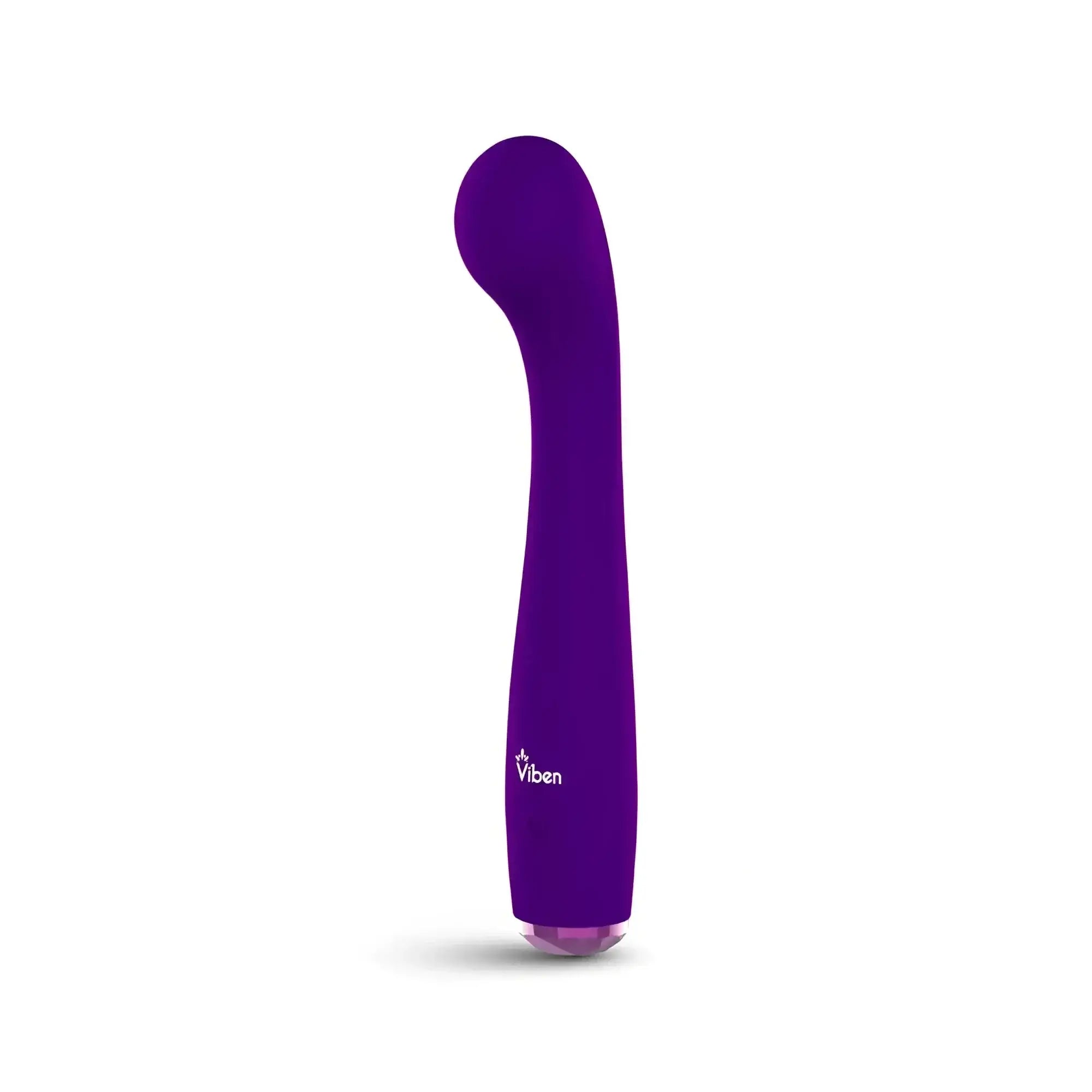 Purple viben devotion violet curved vibrator with smooth glossy finish and rounded tip for personal pleasure