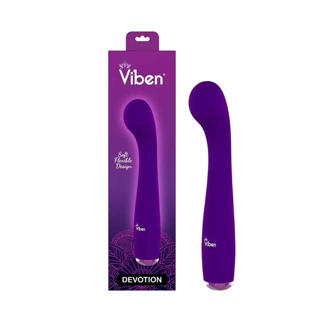 Viben Viben Devotion Violet vibrator in purple with soft flexible design and smooth curved surface