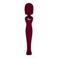 Maroon viben sultry rechargeable wand massager with smooth ergonomic design for targeted muscle relief