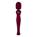 Maroon viben sultry rechargeable wand massager with smooth ergonomic design for targeted muscle relief