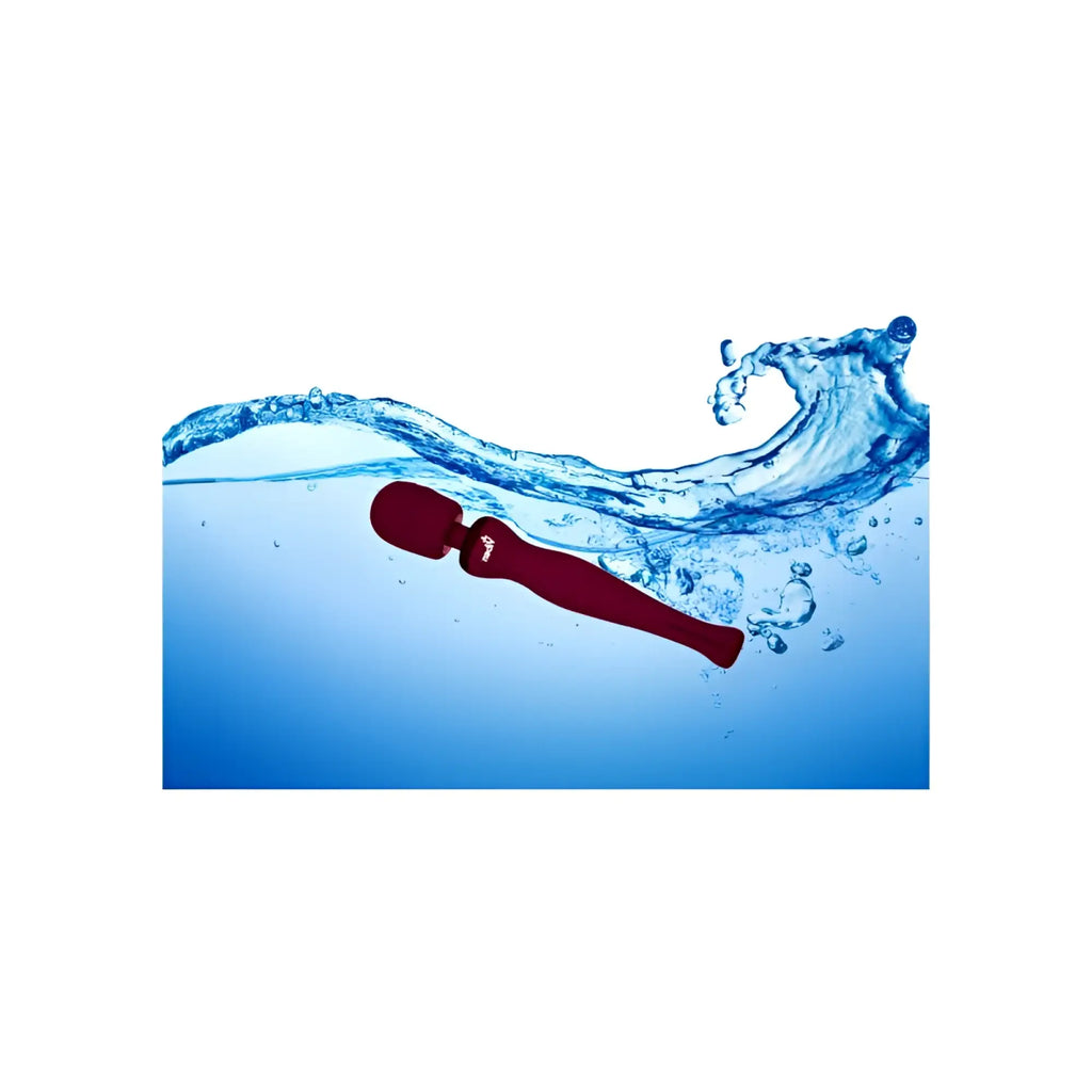 Viben viben sultry rechargeable wand massager ruby in red silicone with sleek ergonomic design and subtle branding