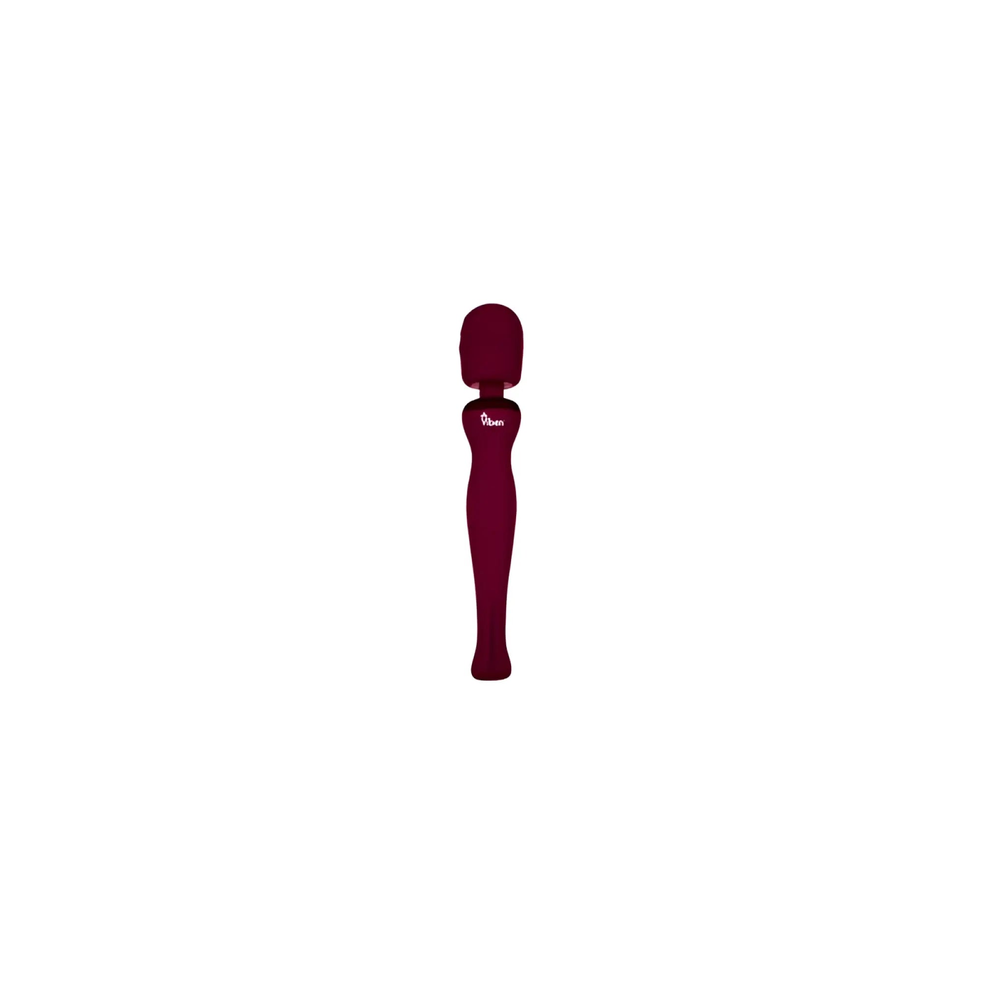 Viben vibe sultry rechargeable wand massager in maroon with smooth ergonomic design for relaxing massage use