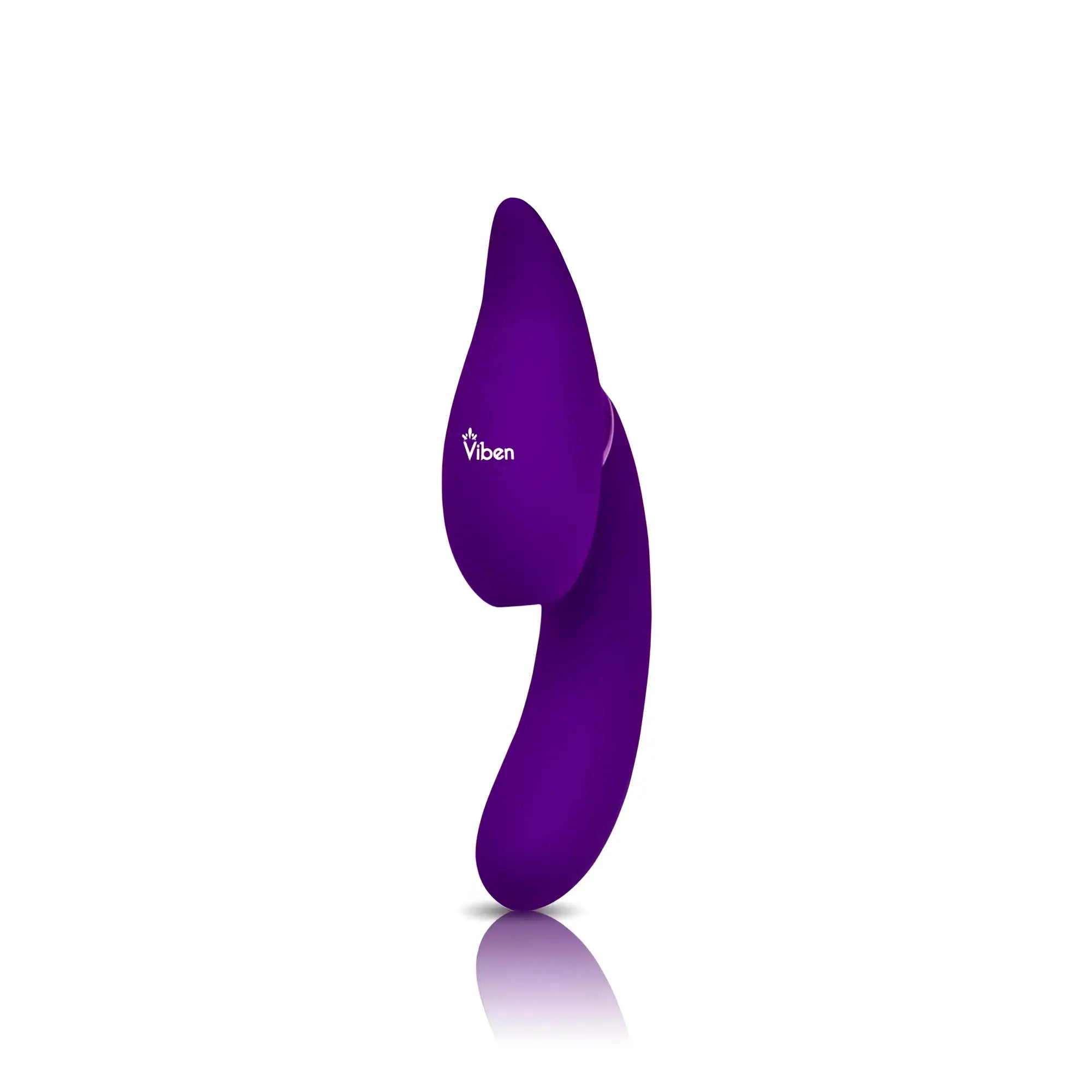 Purple viben symphony 21 mode swivel suction head triple motor vibrator with smooth glossy silicone and ergonomic design