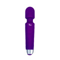 Viben Tempest travel wand massager violet in purple with smooth matte finish and silver metallic tip for portable use