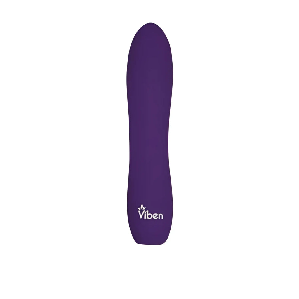 Purple viben vivacious rumble motor rechargeable bullet adult toy with smooth rounded contours and matte finish