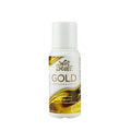 White plastic bottle of wet stuff gold water-based personal lubricant with gold and white swirling liquid label 60g