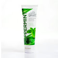 Green and white tube of wet stuff peppermint water-based personal lubricant 100g for intimate use