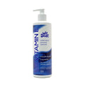 White pump bottle of wet stuff plain vitamin e water based personal lubricant with blue and white label 550g