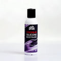 A white bottle with black cap and purple label of Wet Stuff premium silicone bodyglide disc top 50g