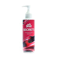 Red and black labeled pump bottle of Wet Stuff Secrets personal cream lubricant 250ml for intimate use