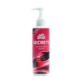 Red and black labeled pump bottle of Wet Stuff Secrets personal cream lubricant 250ml for intimate use