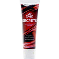 Red and black tube of wet stuff secrets personal cream lubricant 90g for smooth intimate use displayed from the front