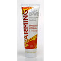 A white tube of Wet Stuff warming water-based personal lubricant with red and orange branding for condoms and massage