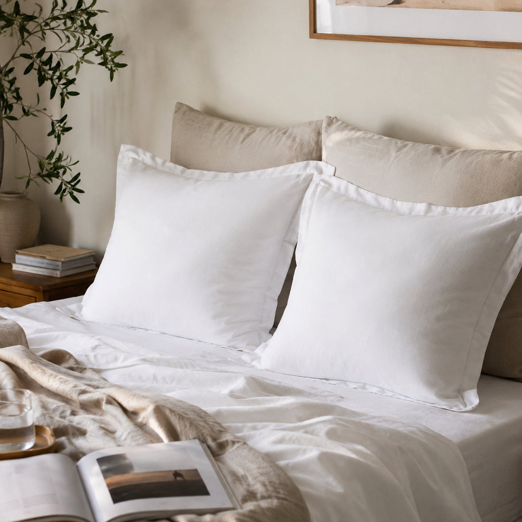 Fur Velvet European Pillowcase Set - Ivory