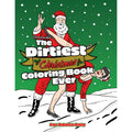 Wood rocket the dirtiest christmas colouring book ever features vibrant festive cartoon santa and woman on snowy green backdrop