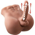 Realistic silicone male genital model with detailed textured surface in xise bartlett 5kg usb auto thrusting 15cm male cock and ass