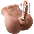 Realistic silicone male genital model with detailed textured surface in xise bartlett 5kg usb auto thrusting