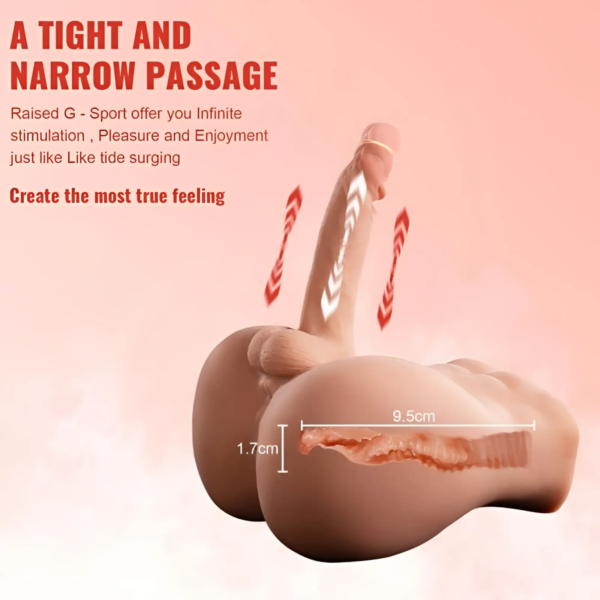 Skin-toned silicone xise bartlett 5kg usb auto thrusting male cock and ass with raised g-spot and narrow passage