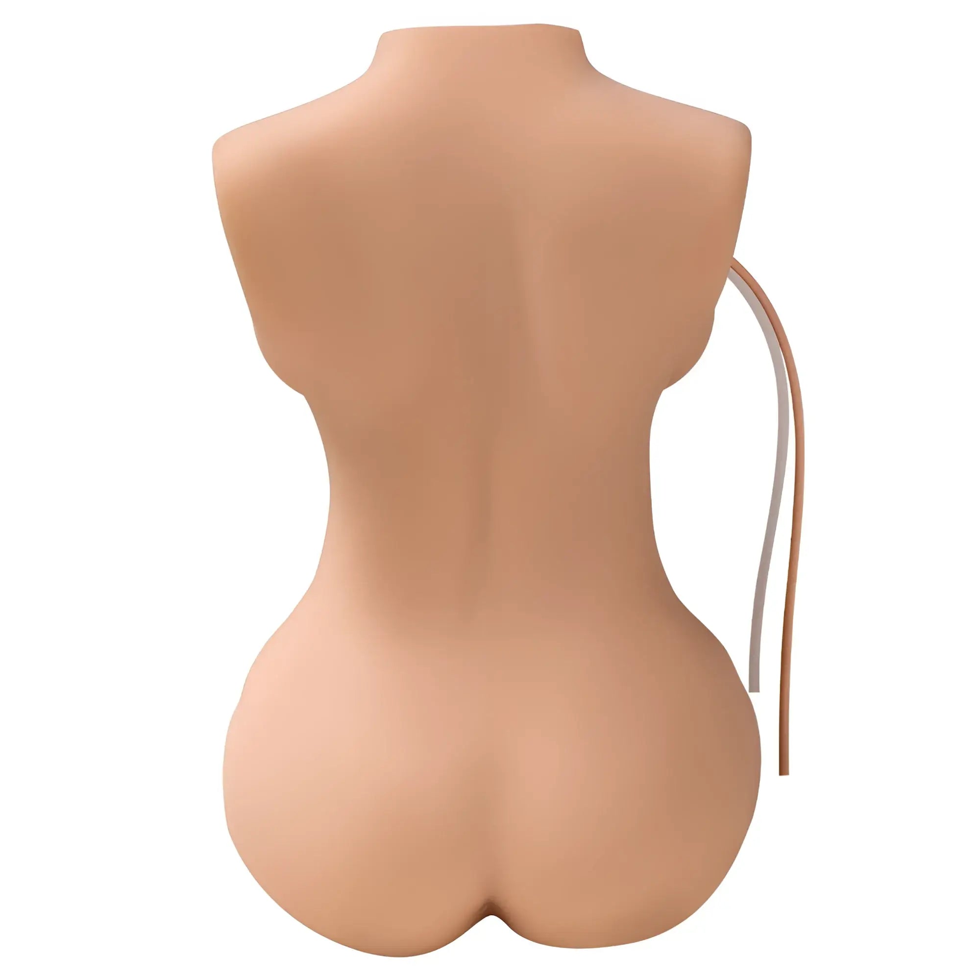 Beige silicone xise wendy 6kg remote control female torso with curved side strap for pussy and ass use