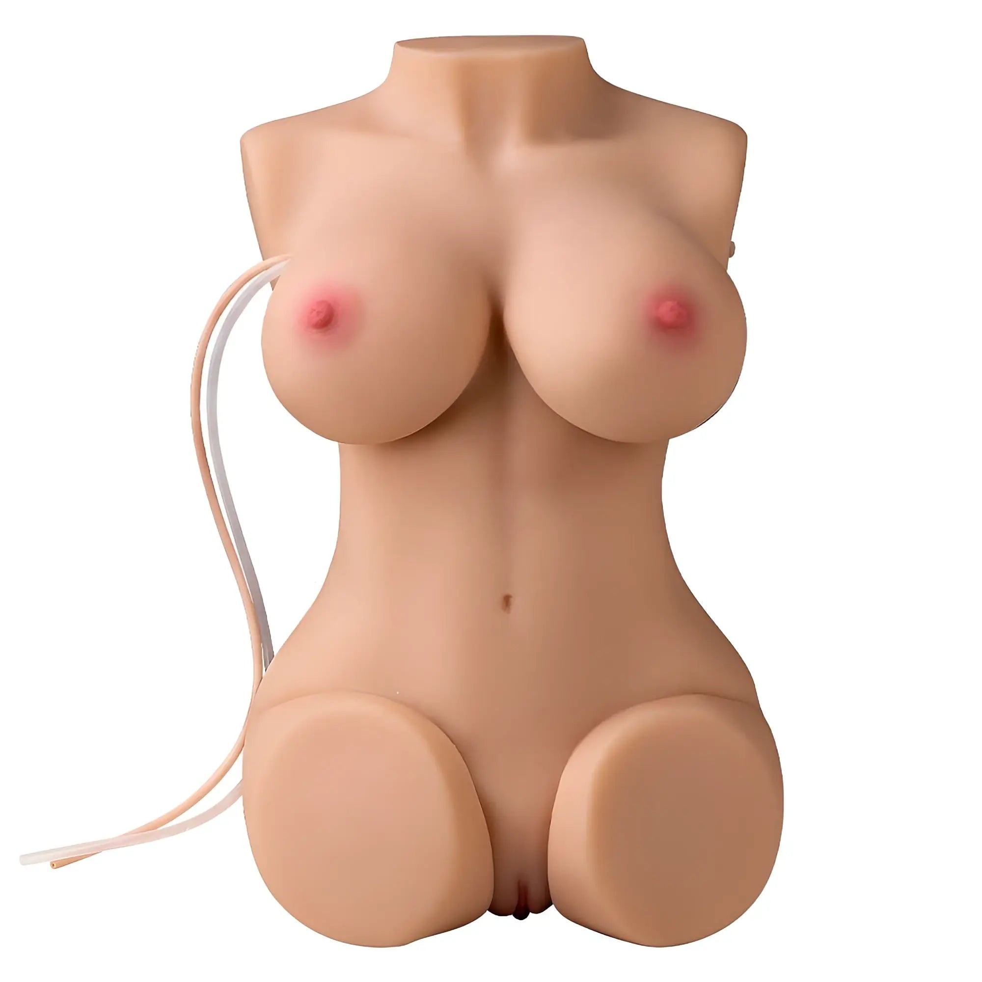 Beige silicone medical training mannequin with realistic skin texture and molded features for xise wendy 6kg torso