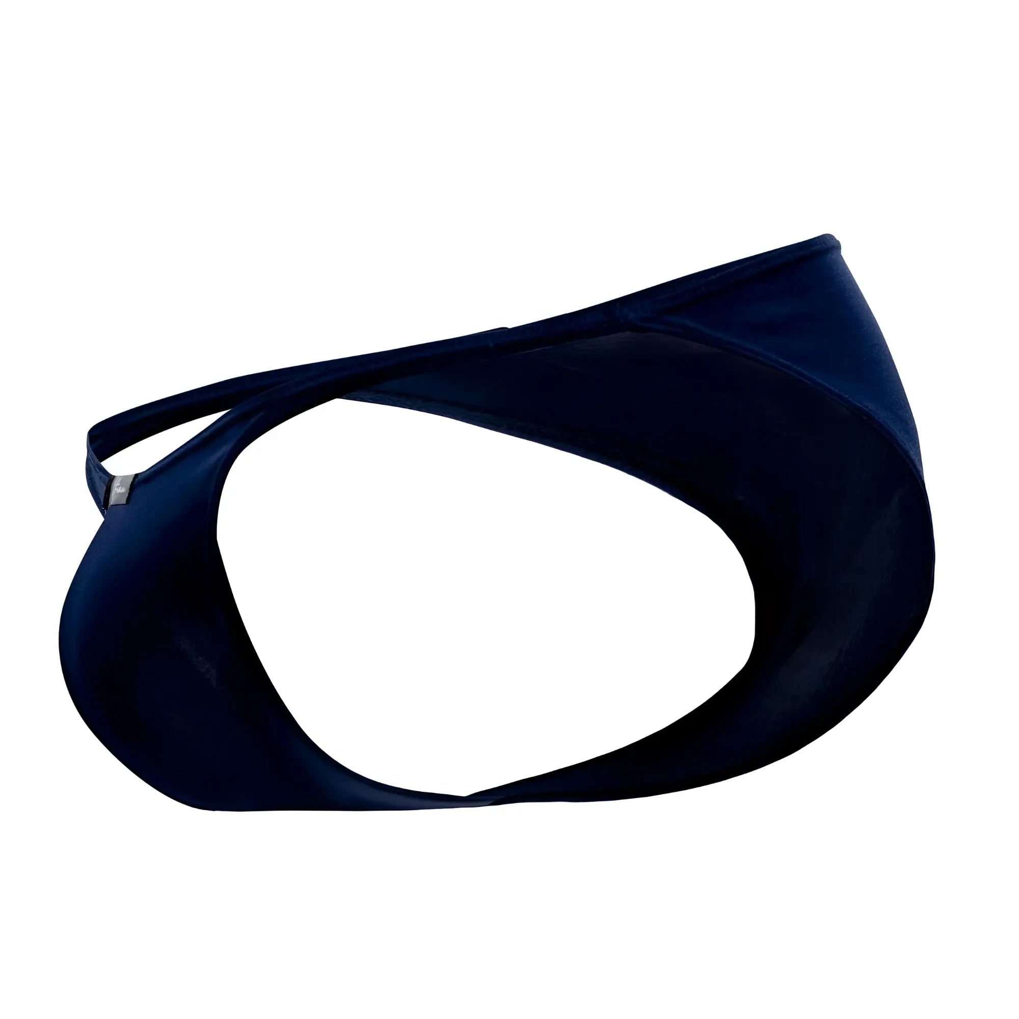 Xtremen 91093x dark blue microfiber bikini swim trunks with sleek, stretchy, form-fitting fabric for swimwear use