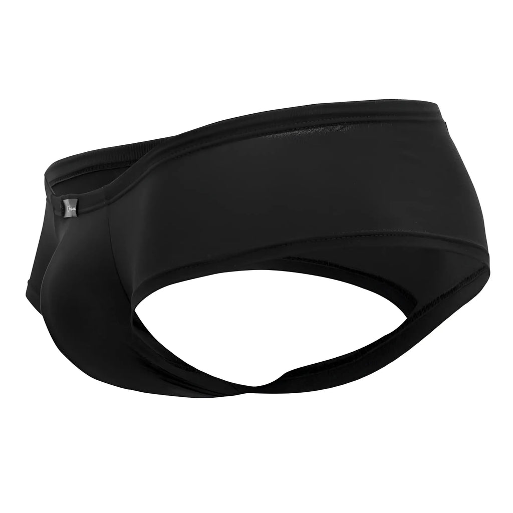 Xtremen 91103X microfiber trunks in black featuring sleek, form-fitting design with smooth fabric finish