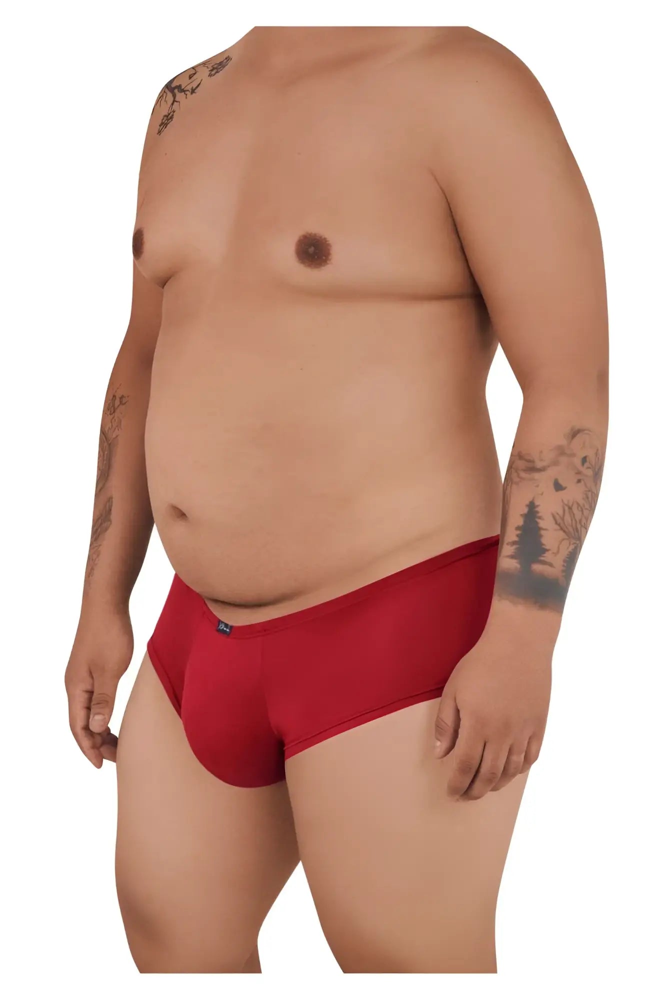 Xtremen 91103x microfiber trunks red men’s briefs with a snug fit and elastic waistband