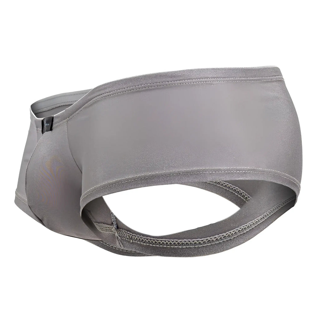 Xtremen 91180 silver microfiber trunks made of smooth stretchy fabric with a sleek modern design for men