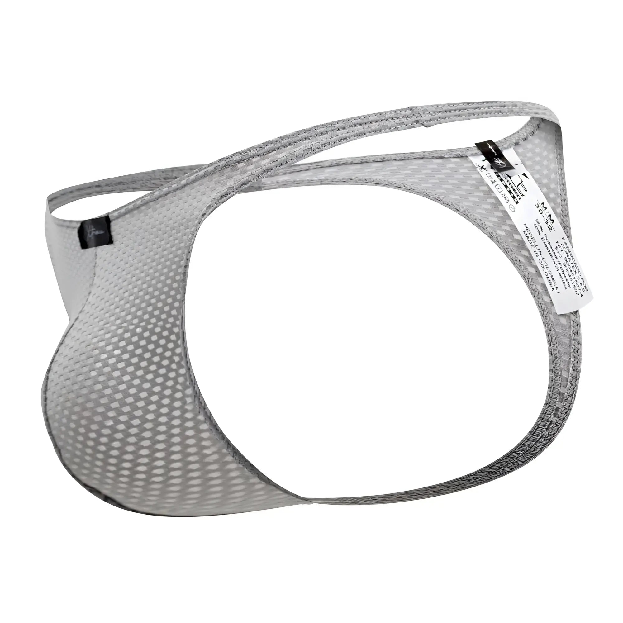 Gray xtremen 91185 mesh thongs mens briefs with supportive contoured design and reinforced elastic waistband