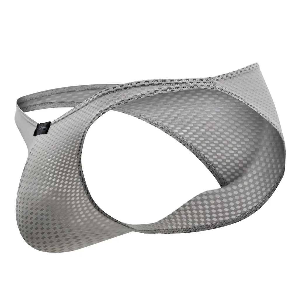 Xtremen 91186 mesh bikini gray men’s briefs with sleek form-fitting design and reinforced stitching along edges