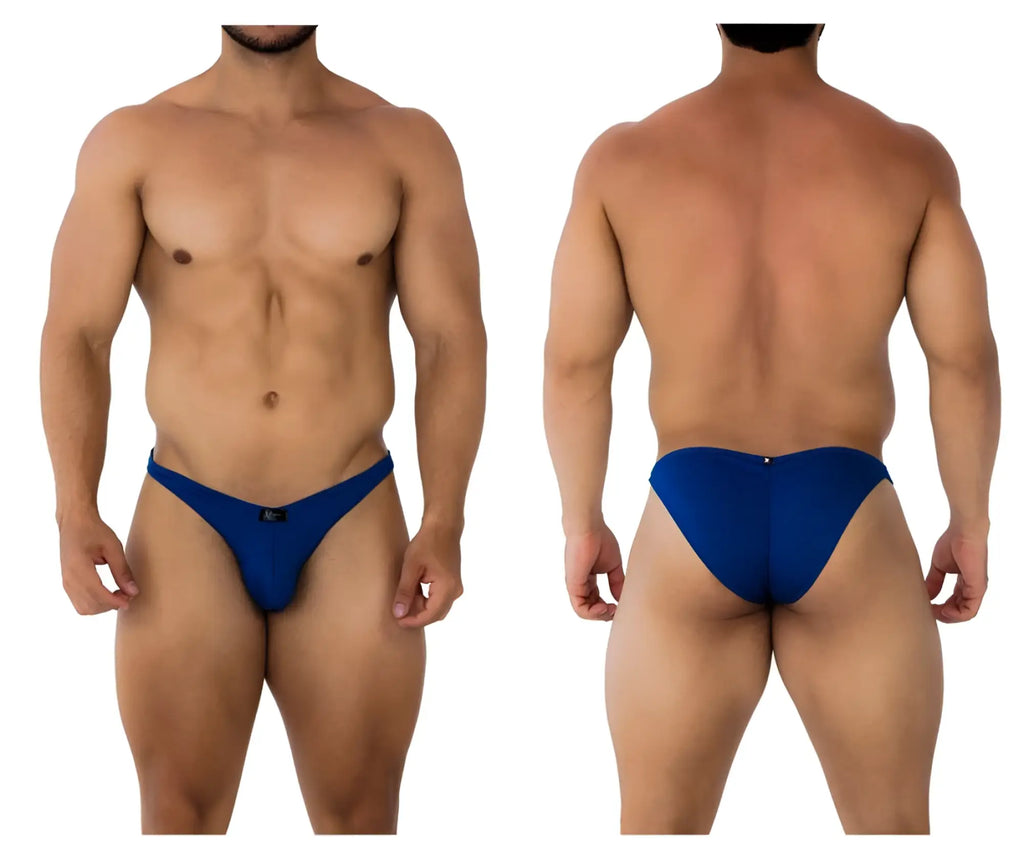 Blue athletic briefs xtremen 91192 jacquard bikini with sleek form-fitting design in royal blue color