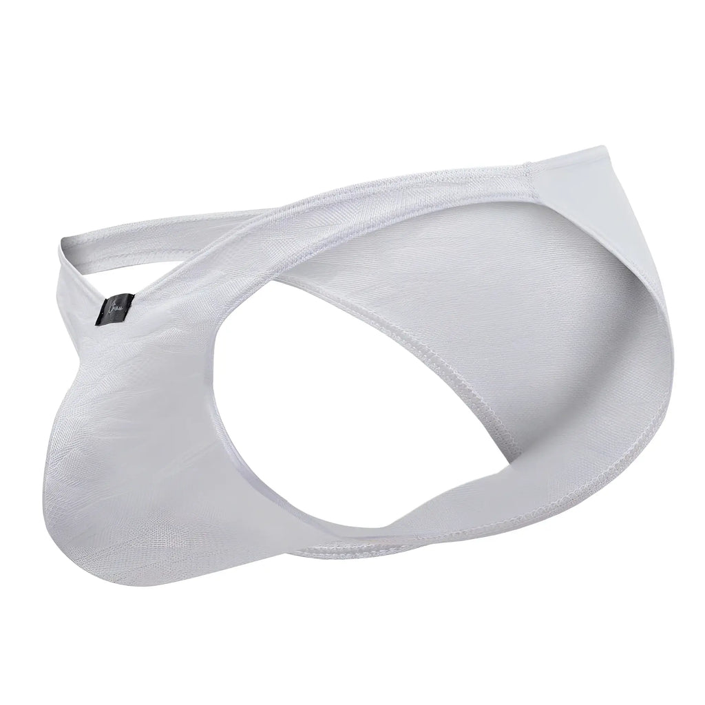White xtremen 91201 jacquard bikini men’s underwear with smooth stretchy fabric and distinctive cut