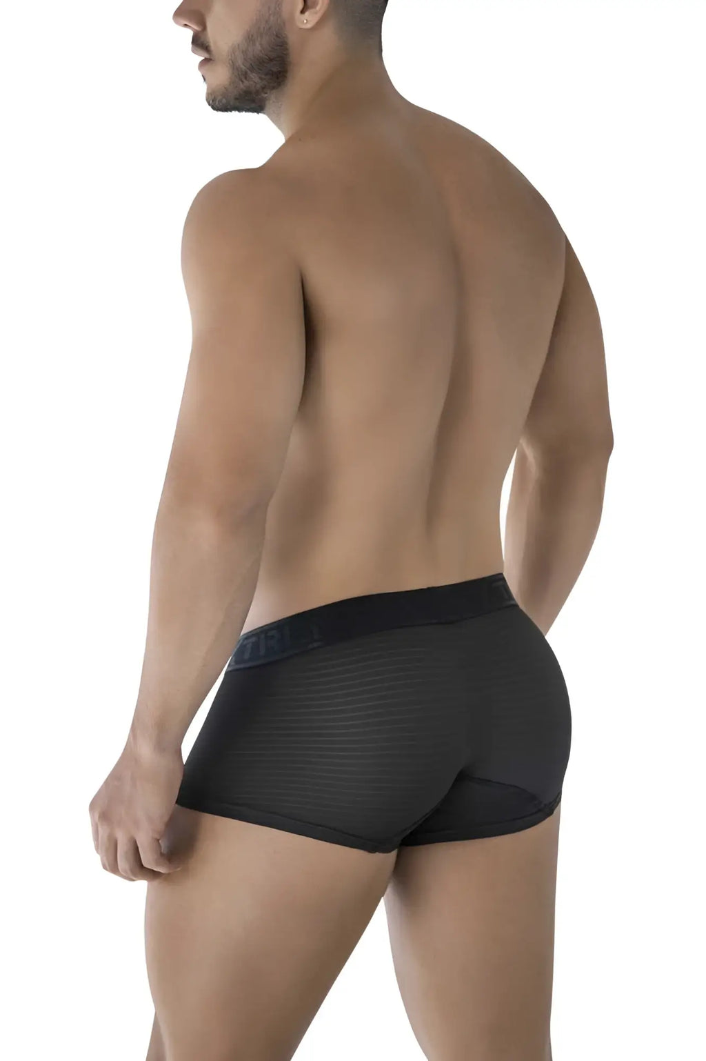 Xtremen 91209b black microfiber briefs with ribbed texture and elastic waistband for comfortable fit