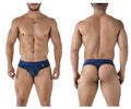 Navy xtremen 91211b microfiber men’s briefs with subtle textured fabric and branded waistband
