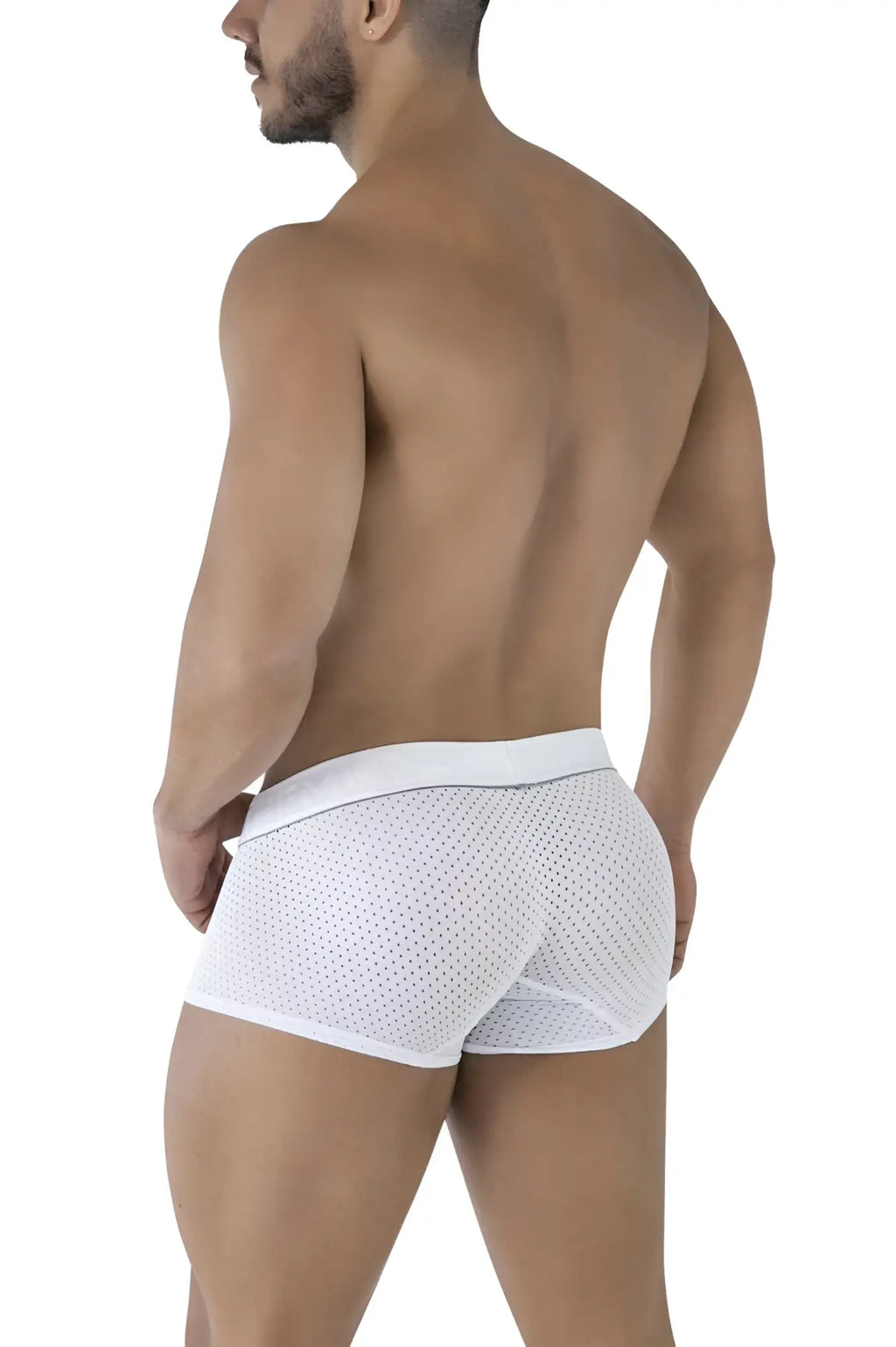 Xtremen 91212b microfiber white mesh briefs with solid white waistband for breathable comfort and support