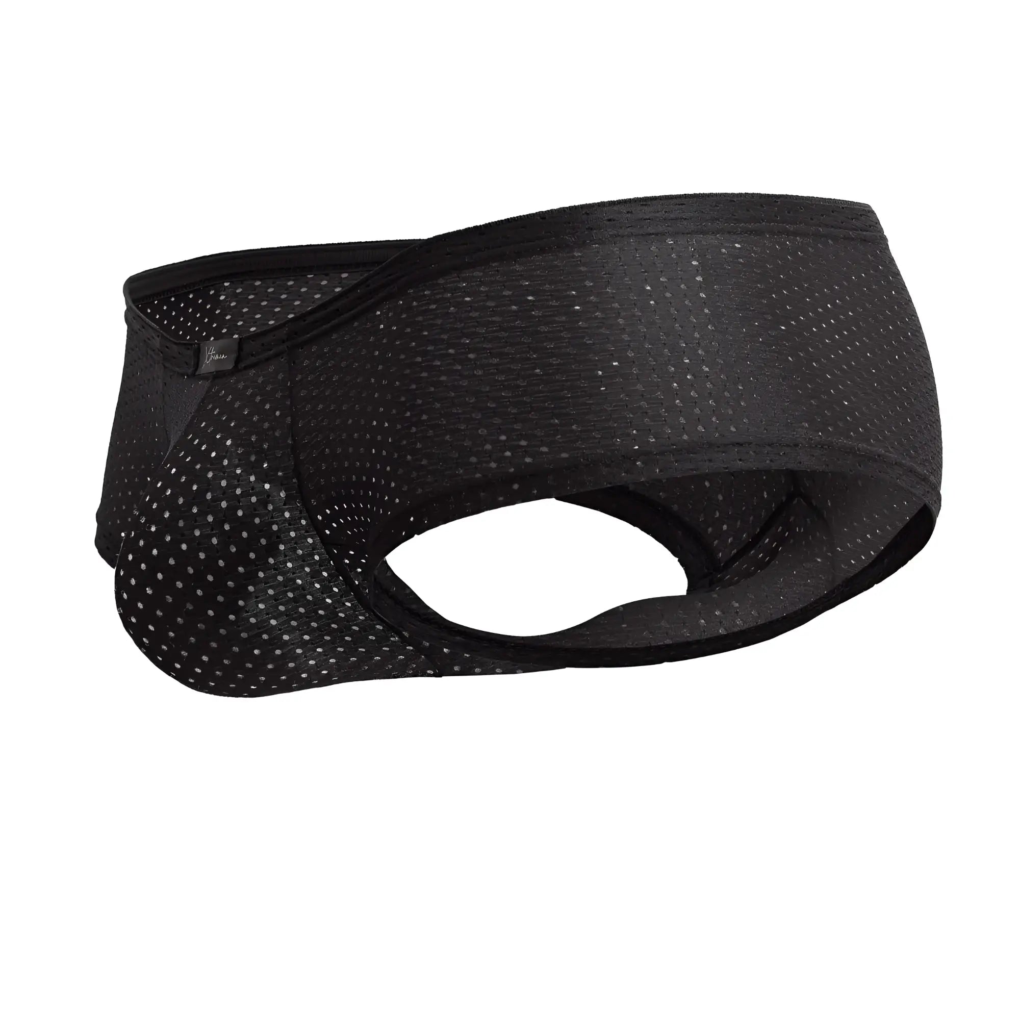 Xtremen 91216b black microfiber athletic briefs with breathable perforated mesh and elastic waistband