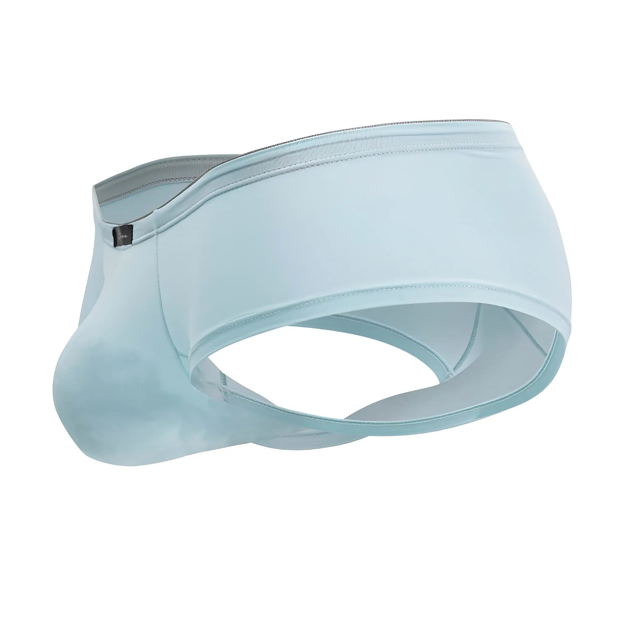 Light blue xtremen 91219 microfiber trunks with a smooth fabric and contoured design for men