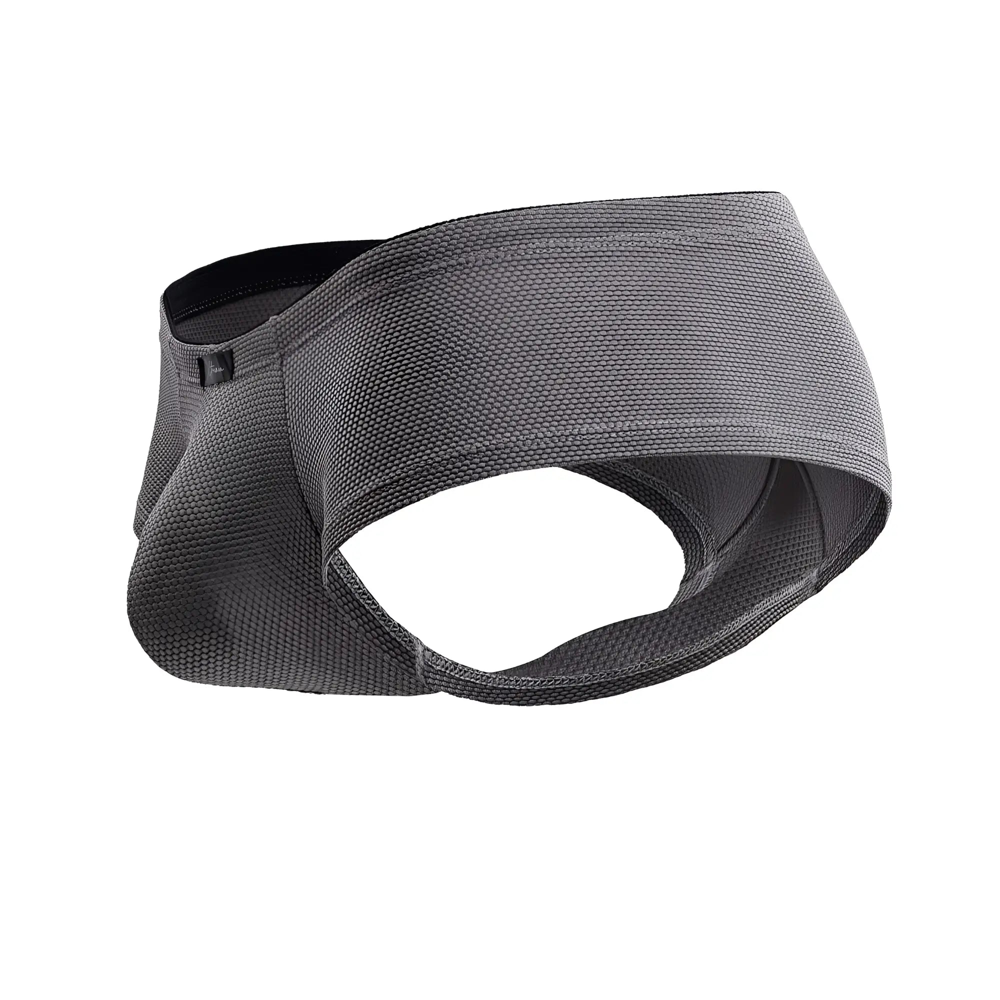Xtremen 91225 gray microfiber trunks with breathable gray mesh athletic support belt and black inner lining