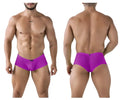 Vibrant purple xtremen 91228 microfiber trunks with sleek form-fitting design and subtle waistband branding