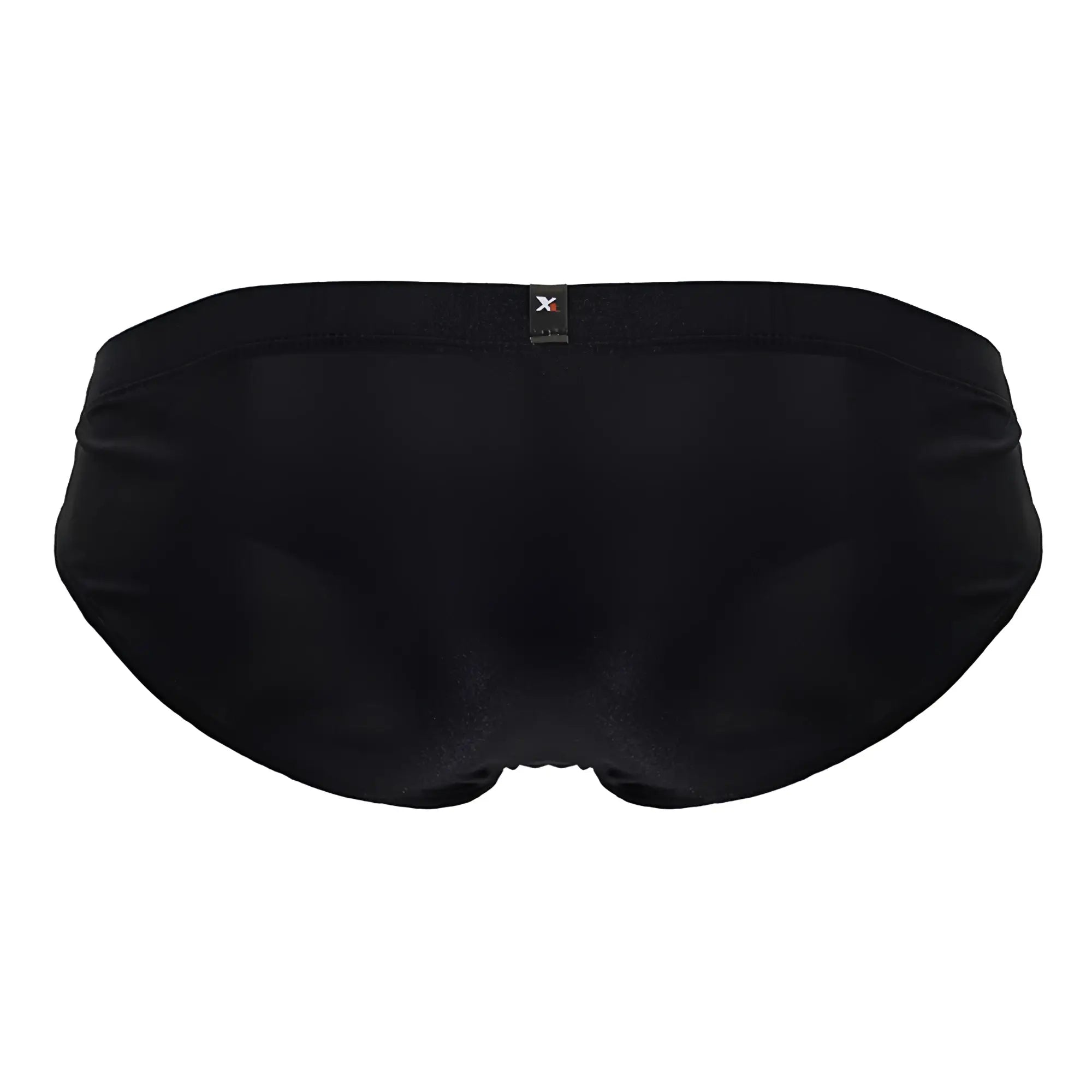 Xtremen 91233 black microfiber briefs with smooth form-fitting fabric and small branded tag at the waistband