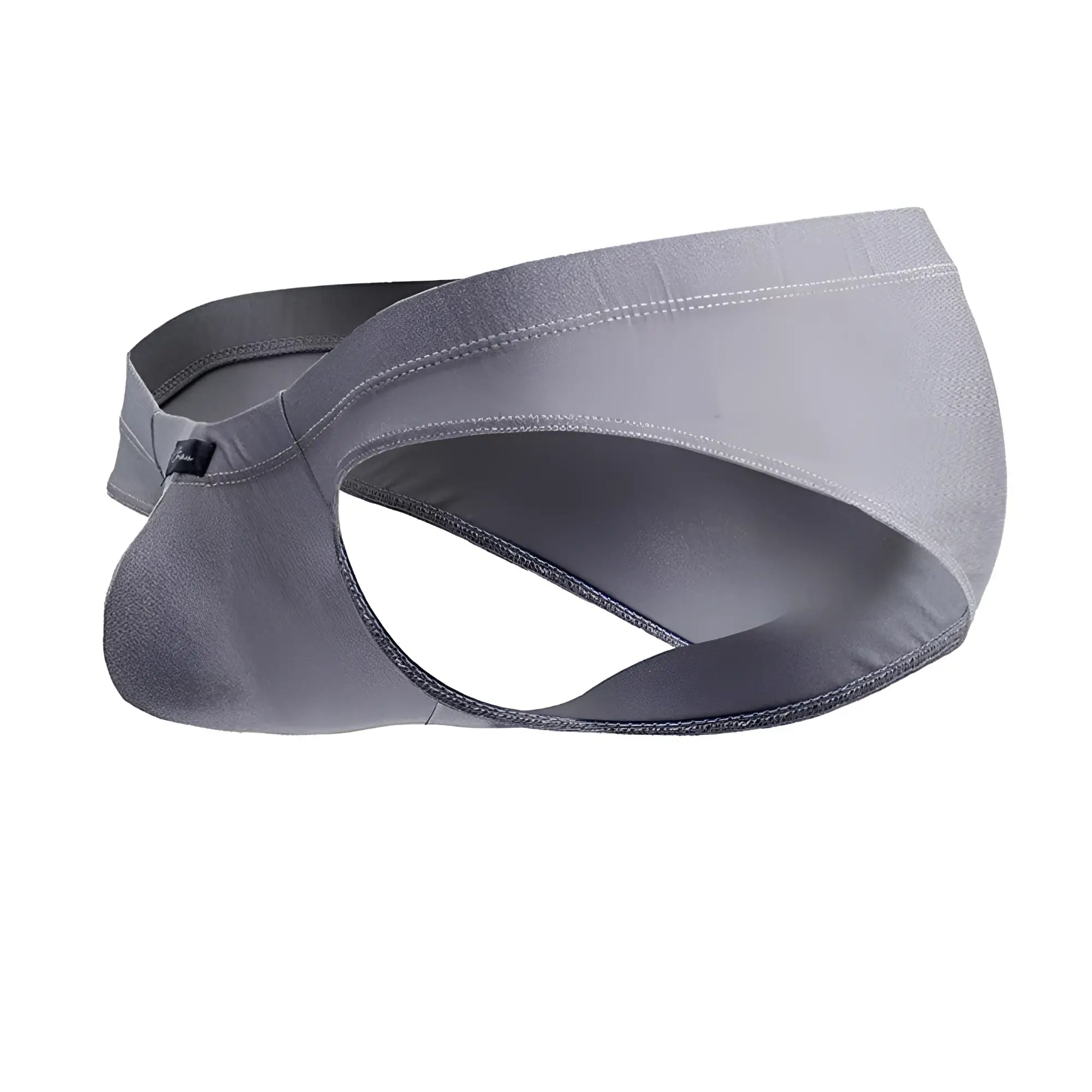 Gray xtremen 91233 microfiber briefs with smooth stretchy fabric and contoured design for men